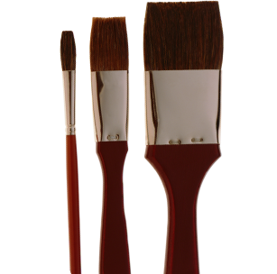 Oil Painting Brush, Ox Hair, flat, No. 8