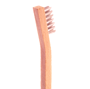Sumner Brass Wire Scratch Brush, 13.8 in, 19 rows, Brass Bristle, Curved  Wood Handle, 1/EA #781632